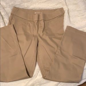 Khaki stretch dress pants